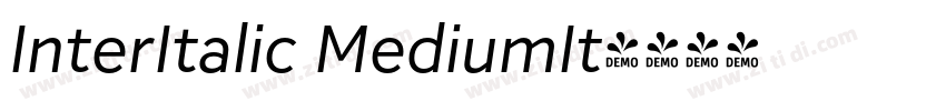 InterItalic MediumIt字体转换